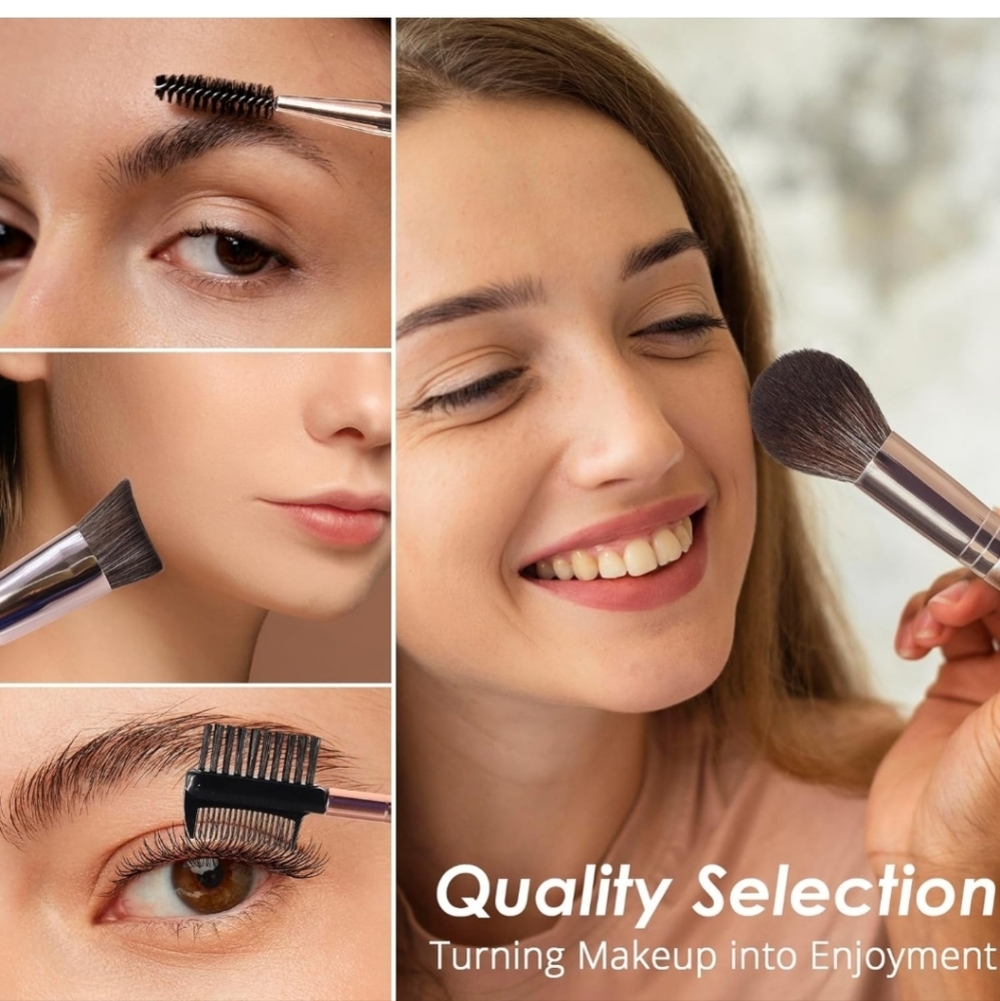 Makeup Brush Set, 12 Pcs - Picture 3 of 6